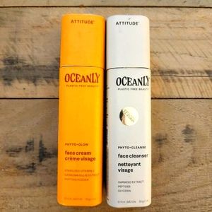 Attitude face cream and face cleanser